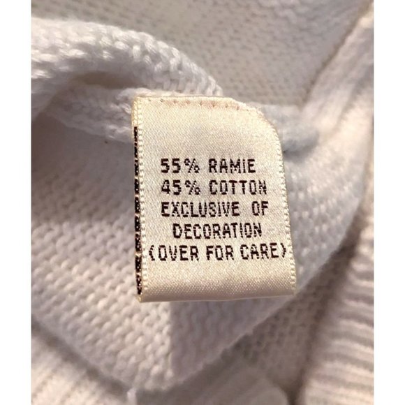 Vintage 90s SUSAN BRISTOL White Embroidered Cardigan Cottage Granny Size 2W/XL - Picture 4 of 6